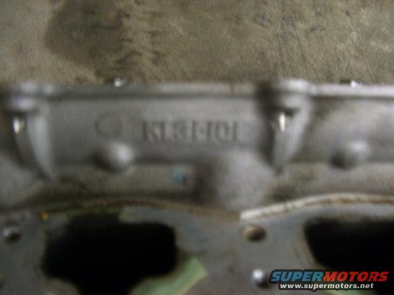 Engine part with text K13101