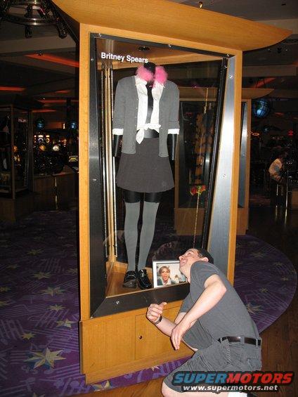 vegas85.jpg Allen catching a view of plastic Britney Spears at the Hard Rock
