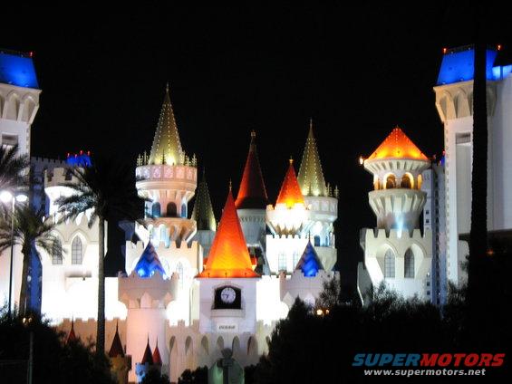 vegas87.jpg Awesome shot of the Excalibur (next door to our hotel) at night