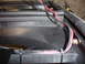 1996 Ford Bronco - holes drilled in the center post for power wires