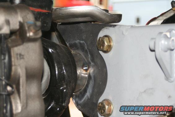 cage bracket - tac weld on driverside