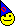 Pixelated yellow smiley face wearing a blue and purple party hat