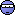 blue pixelated smiley face with white eyes and a black band across its forehead