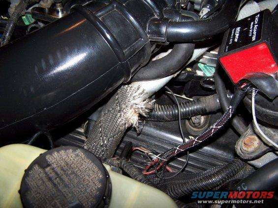 Clearance with EGR tube, PCV valve/hose