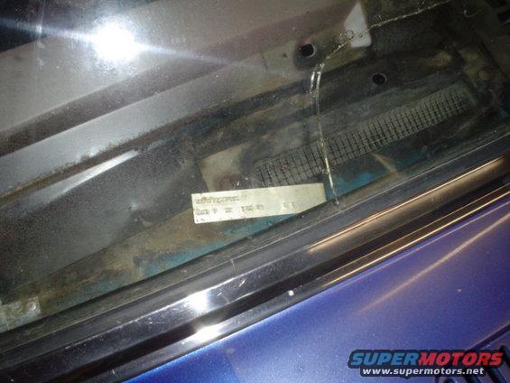 explorer-044.jpg I found this right here when I removed the dash pad.  It is an aluminum chit with the vin and all of the build info on the door frame