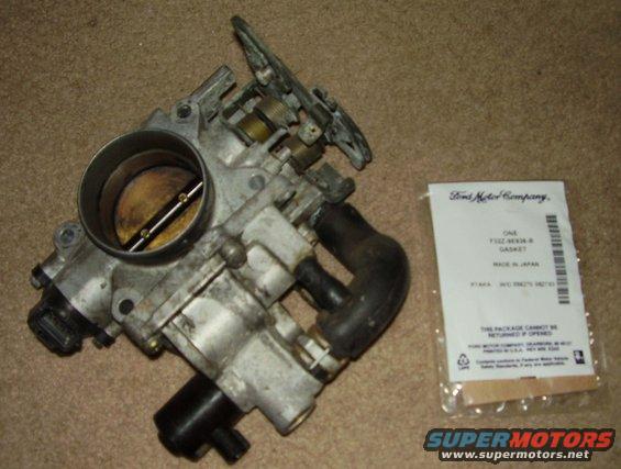 KLDE Throttle Body and New OEM Gasket , front view