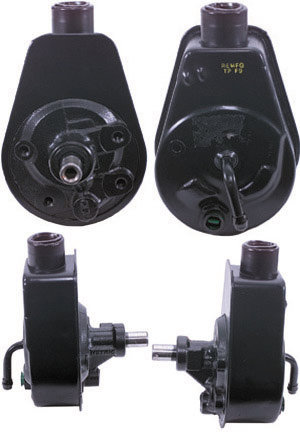 Black power steering pump with text "REMFO TP 13" visible