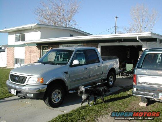 Silver 1999 Ford F-150 pickup truck parked in driveway