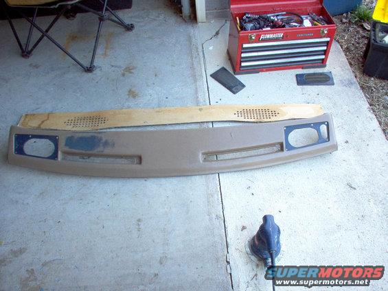 86 caddy dash, and package tray before modification