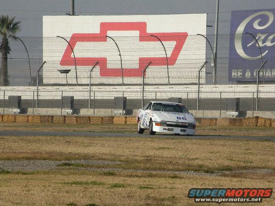 Rear tire lift off.