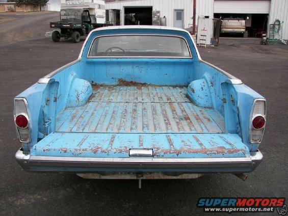 Back with tailgate opened