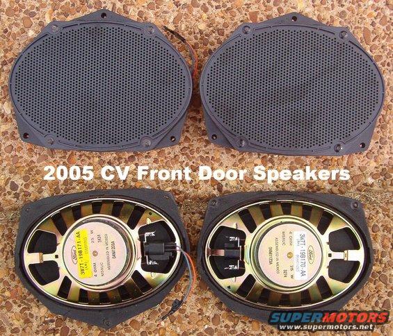Front door speakers from 2005 P71