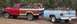 1990 Ford Bronco - Two pickup trucks, one towing the other, are loaded with firewood in a rural setting.