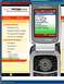 1990 Ford Bronco - A Motorola flip phone displays GPS coordinates, speed, and heading information on its screen.