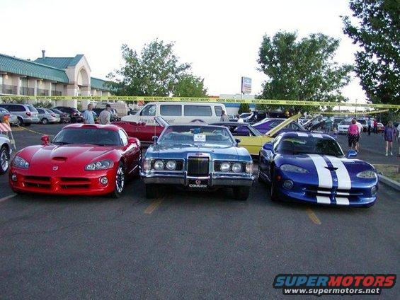 At a local car show, surrounded by 2 Viper