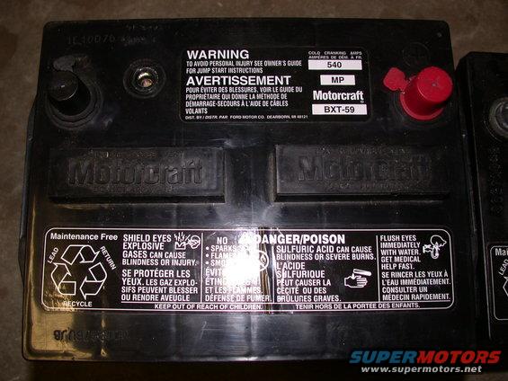 Ford motorcraft battery bxt-59 #7