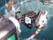 1996 Ford Bronco - Close-up of a Ford airbag sensor assembly, showing wiring and mounting bracket.