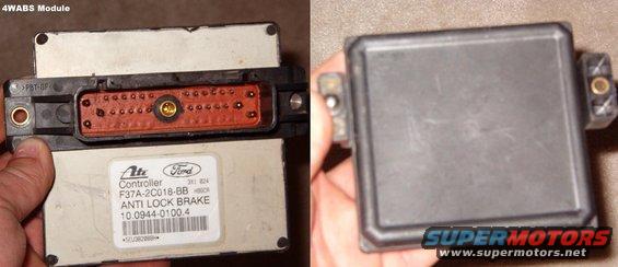 4wabsmod.jpg 4WABS Module from a '93 Bronco.  '94-96 Broncos were built with a different PN module.

UNTESTED, but no apparent damage

[url=https://www.supermotors.net/registry/media/1164812][img]https://www.supermotors.net/getfile/1164812/thumbnail/4wabscomponents.jpg[/img][/url] . [url=https://www.supermotors.net/registry/media/1169406][img]https://www.supermotors.net/getfile/1169406/thumbnail/4wabs93.jpg[/img][/url]
