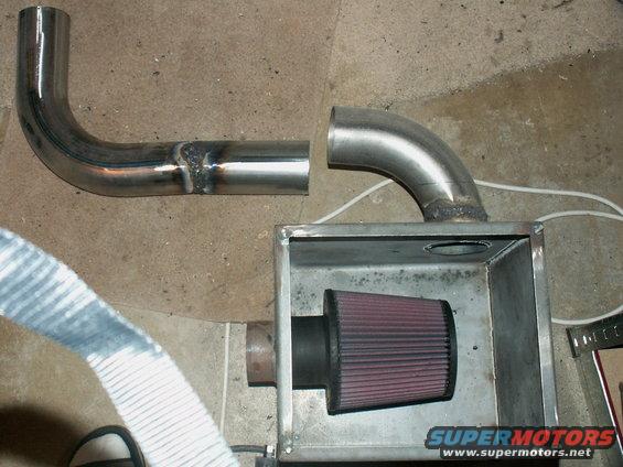 left side airbox and pipework