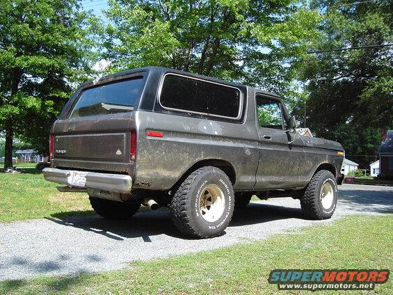right rear of bronco