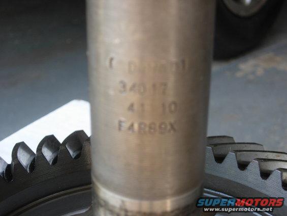 Dana 60 4.10 ring and pinion.  Pulled out of a '79 F-250.  In excellent shape.  $50