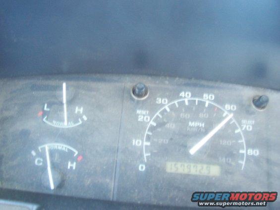 1994 Ford F-150 dashboard with odometer showing 157929 miles