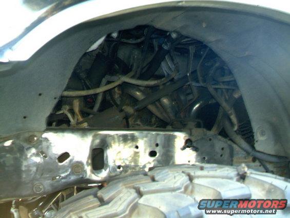 opened up the inner fender wells