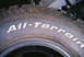 1981 Ford Bronco - A BFGoodrich All-Terrain tire is shown, with visible sidewall markings and tread detail.