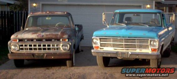 My 1965 F100 Custom Cab & My Friends 1969 F250 Camper Special