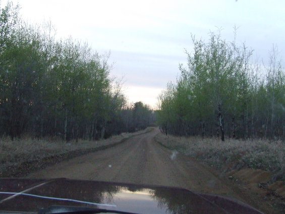 One of the roads we took.