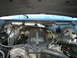 1995 Ford Bronco - The engine bay of a 1995 Ford Bronco is visible, the diesel turbo engine.
