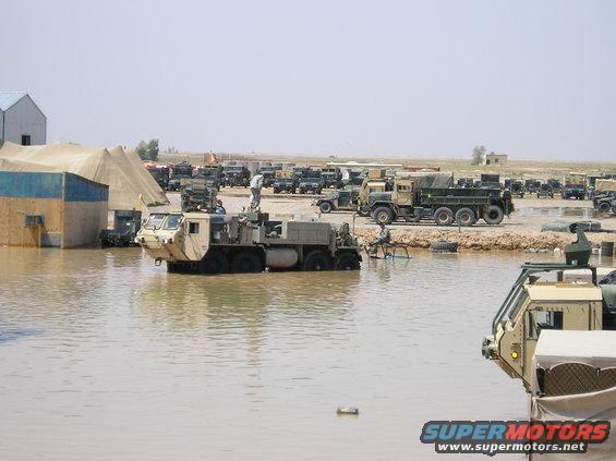 another shot of the wrecker recovering a polaris.  this is at FOB Speicer, Iraq, just outside tikrit.