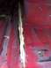 1978 Ford Bronco - Interior floor seam with sealant applied, showing some rust and wear.