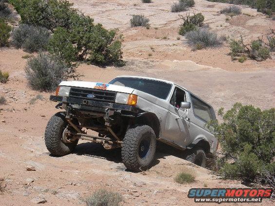 moab2006sevenmilerim09.jpg Here is Nate on the same climb.  I thought that I was going to have to strap him up.