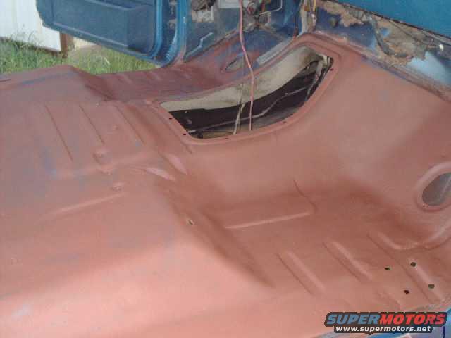 herculiner1.jpg Cab floor & cargo area cleaned & primered