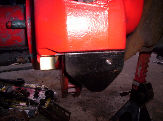 Lower Area of the Brake Calipers