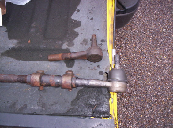 I went ahead and replaced both ends of my Tire Rods with new ends. 

They were about $20 each. 