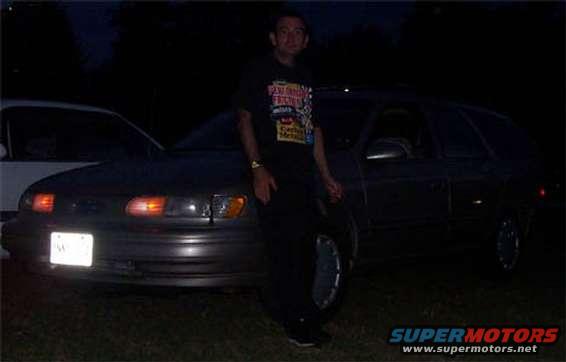 al.jpg Al (mufflerman) and his Taurus wagon, with carbon metallic brakes, which Michelle and I found out about the hard way! Al is ex-British military and a riot to talk to. Don't get him started on alignment jobs!