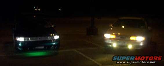 tom_and_justins_rides.jpg ...and this is Justin's Sable and my Taurus, ready to roll on some imports.