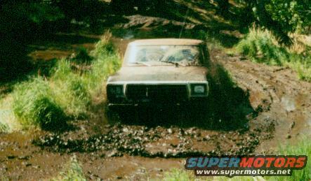 I forget when, but this was my first time taking it offroad.  We climbed up Red(??) Mtn, found this mudhole, and I got stuck at the other end.  The jeep guys I was with, wasn't too thrilled about pulling out a 5500lb tank on wheels