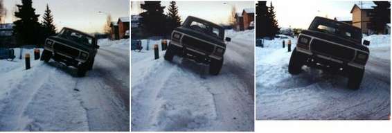 A snowbank I often played on in my old neighborhood - Mt View