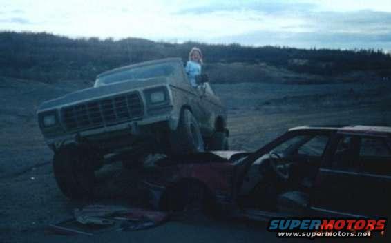 Someone did a bad thing, and left this car there to be stripped and junked.  Until it could be moved out, I played on it for a few minutes