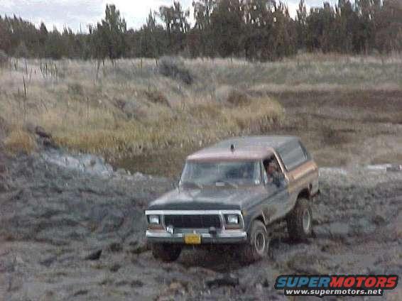 1978 Ford Bronco driving off-road