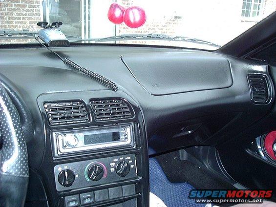 1995 Ford Probe interior dashboard with aftermarket stereo and air vents