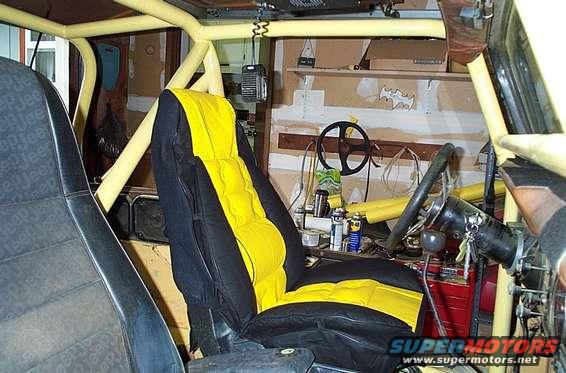 cool seatcovers from the store. no i did not make these, somethings you just have to buy...