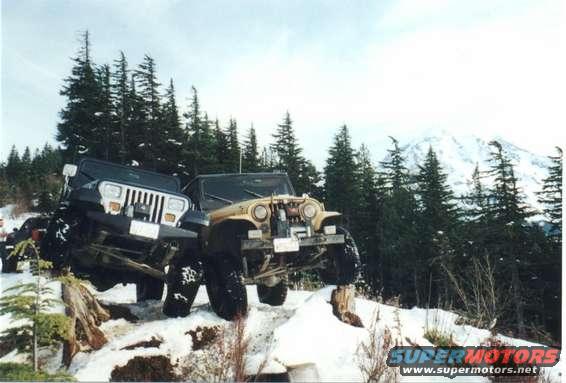 jasonnhip.jpg Rawk Rash industries jeep posing next to my CJ.