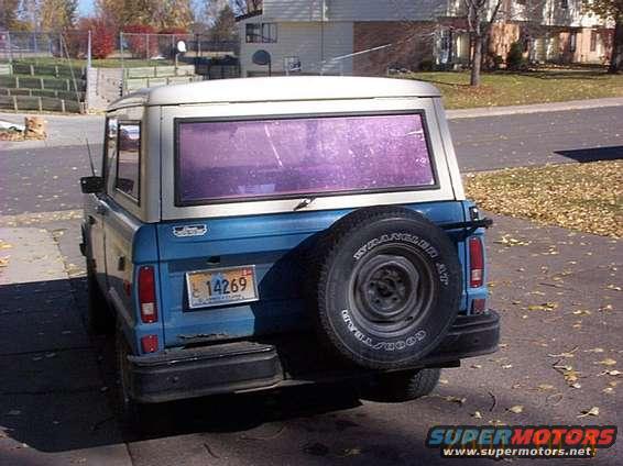 Modified bumper & homemade tire rack that came with it 