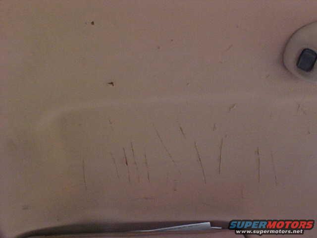 Close up of headliner of driver seat....