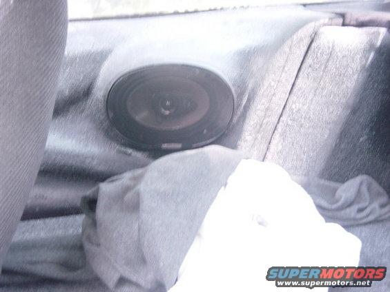 Rear speaker in car interior