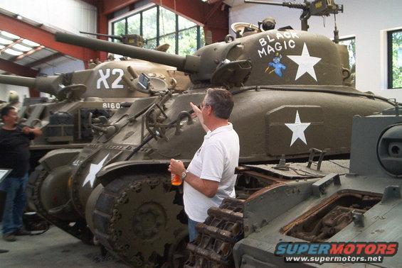 Tanks with "BLACK MAGIC" painted on turret, one marked "X2"